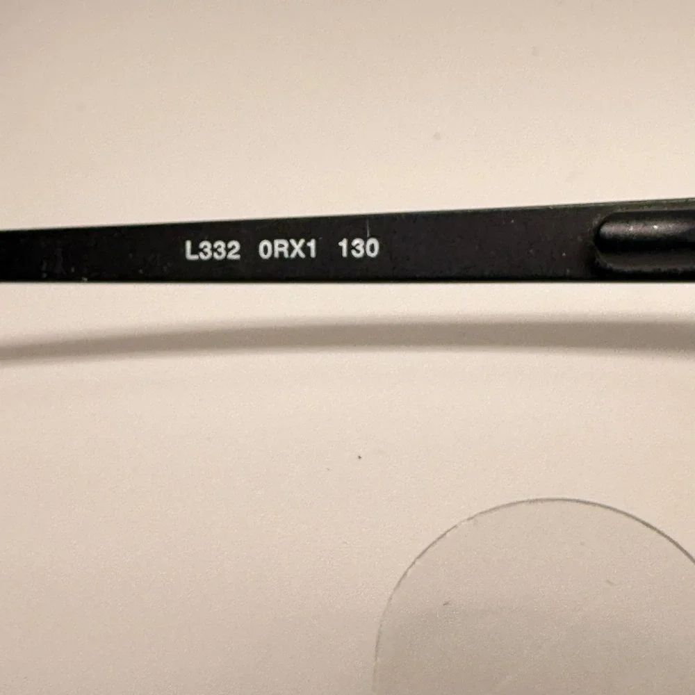 Liz Claiborne L332 0RX1 Black Metal Semi Rimless Eyeglass Frames 130mm